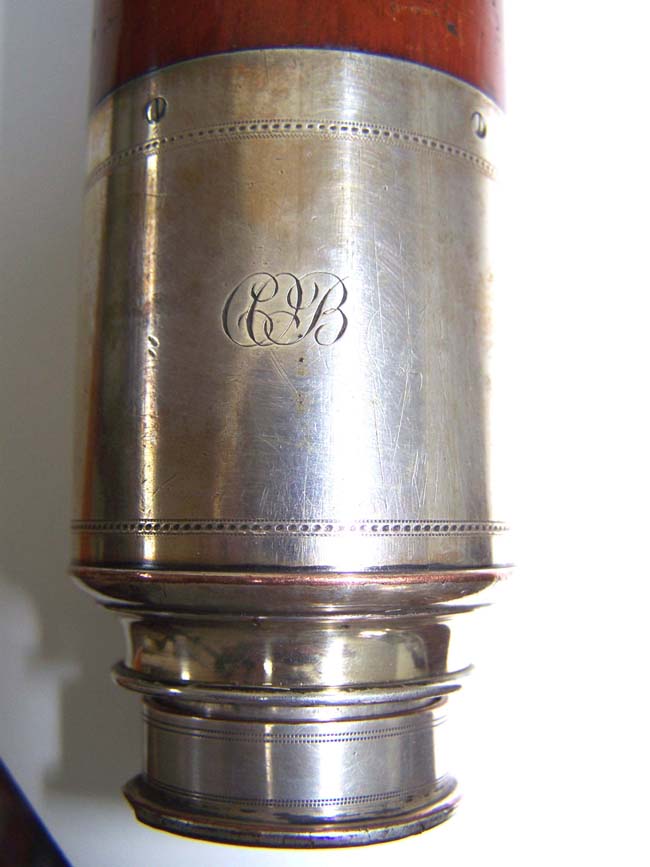 An Elegant Silver Mounted  Royal Navy Presentation Telescope signed WORTHINGTON & ALLAN circa 1825 — image 2